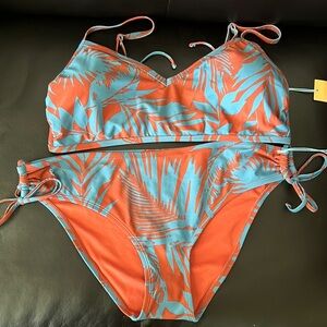 Kona Sol Orange and Blue Bikini